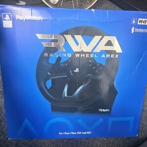 Playstation RWA Racing Wheel Apex black Can Be Used On Ps3/4 & PS5 *Box Damaged
